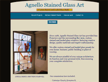 Tablet Screenshot of agnelloglassart.com